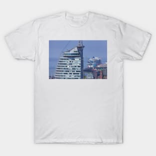 Atlantic Sail City Hotel, harbor, Havenwelten, Bremerhaven, Bremen, Germany T-Shirt